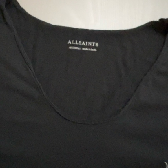 All Saints Black Women's Shirt, size M - Picture 4 of 5